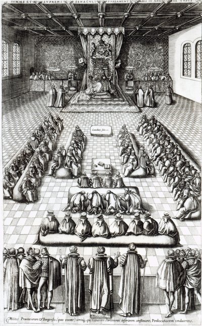 Queen Elizabeth I in Parliament by English School